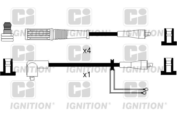 QUINTON HAZELL Комплект проводов зажигания XC543
